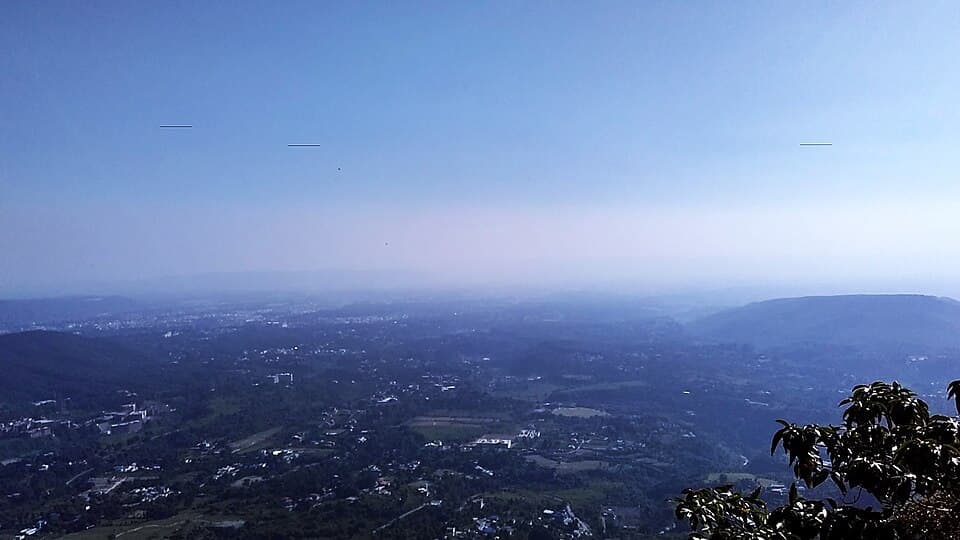 Panoramic view of Dehradun city and the Doon Valley